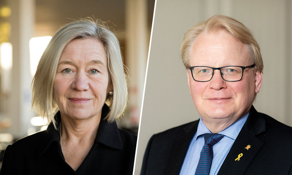 Sveriges försvarsminister och Skånes landshövding till Ystad Summit