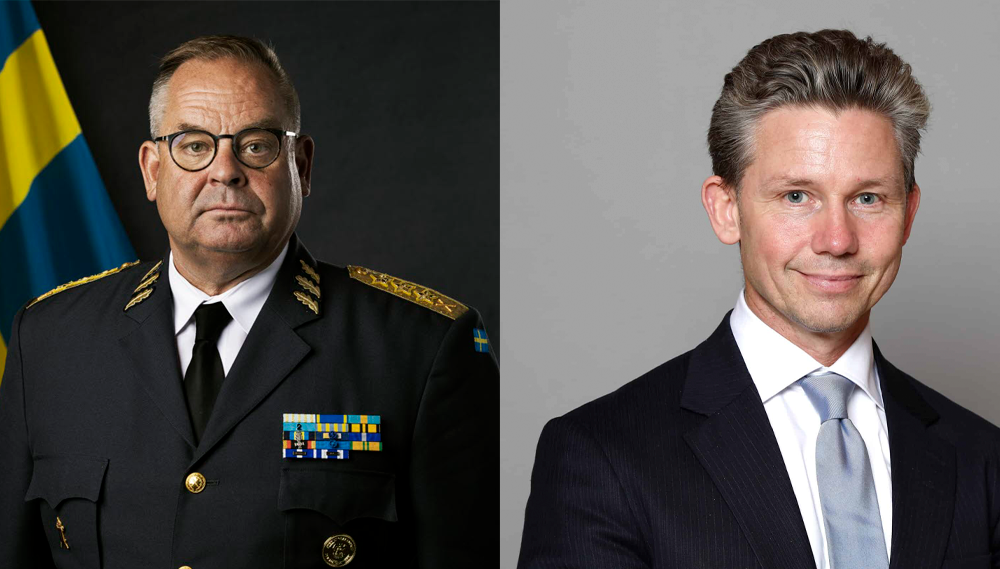 Tillträdande ÖB och försvarsministern till Ystad Summit